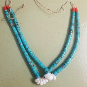 Native American Turquoise necklace / choker    Vintage